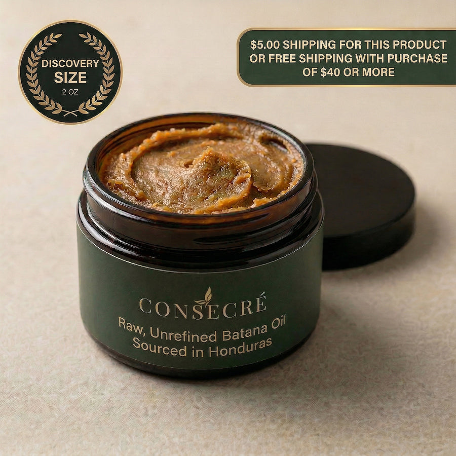 Consecré 2 ounce Raw Batana Oil Discovery Size