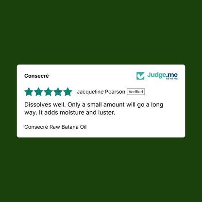 Consecré Raw Batana Oil