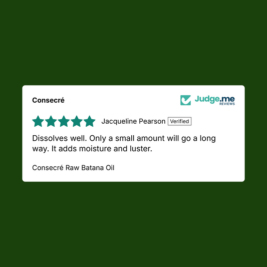 Consecré Raw Batana Oil